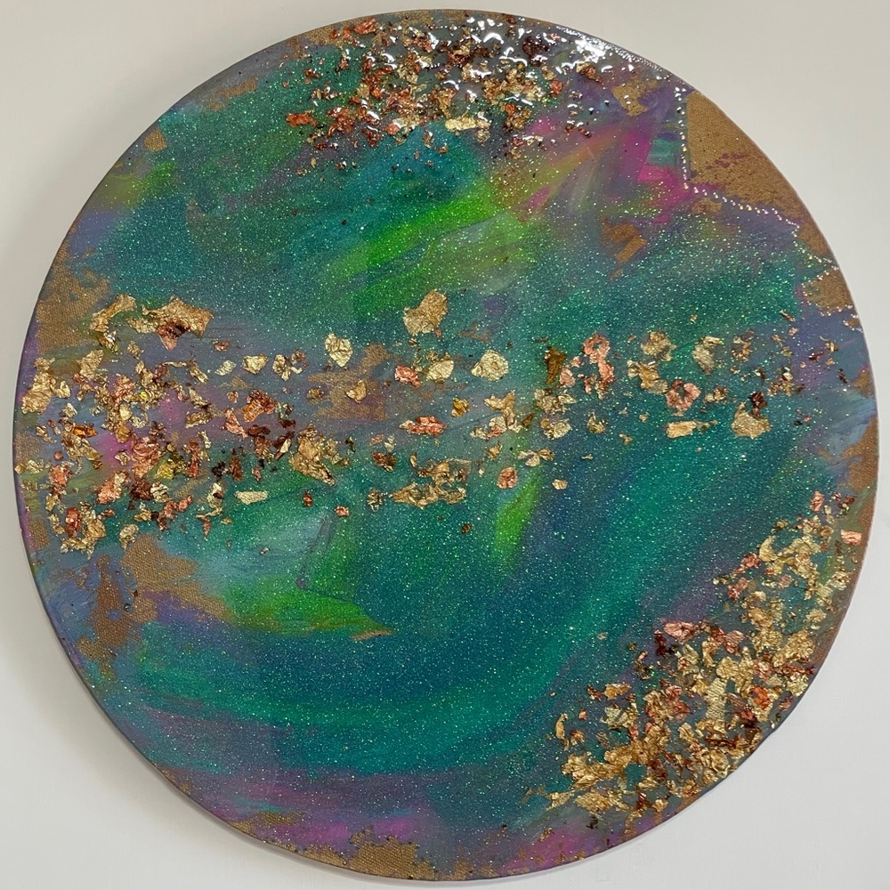 Gold Earth Abstract Art